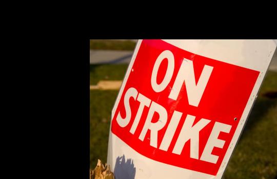 on_strike_sign