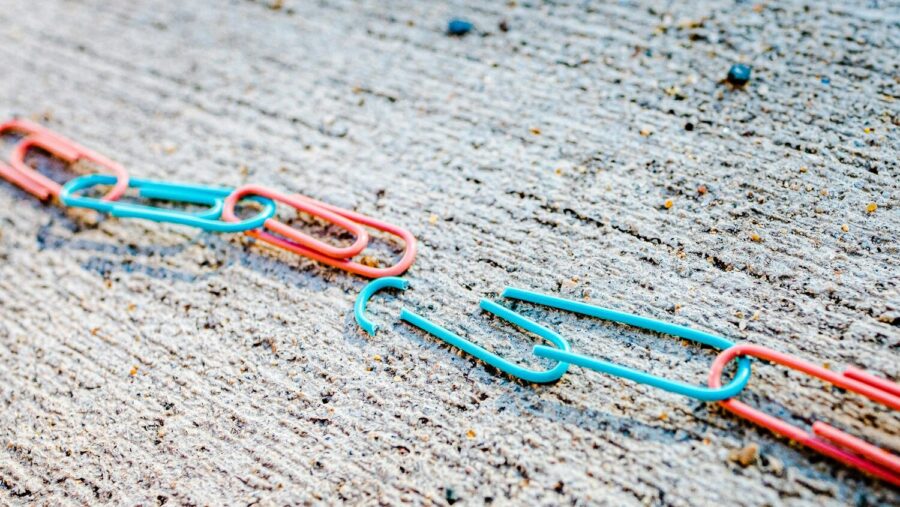 blue green and red plastic clothes pin ERGs