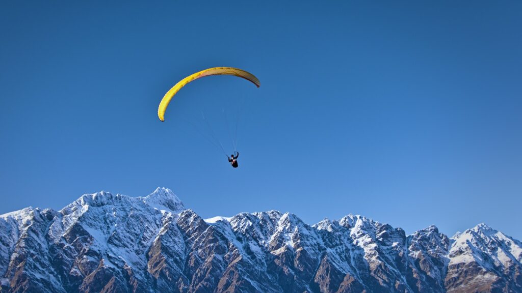 man on parachute near the mountain, use of the risk assessment form for sexual harassment