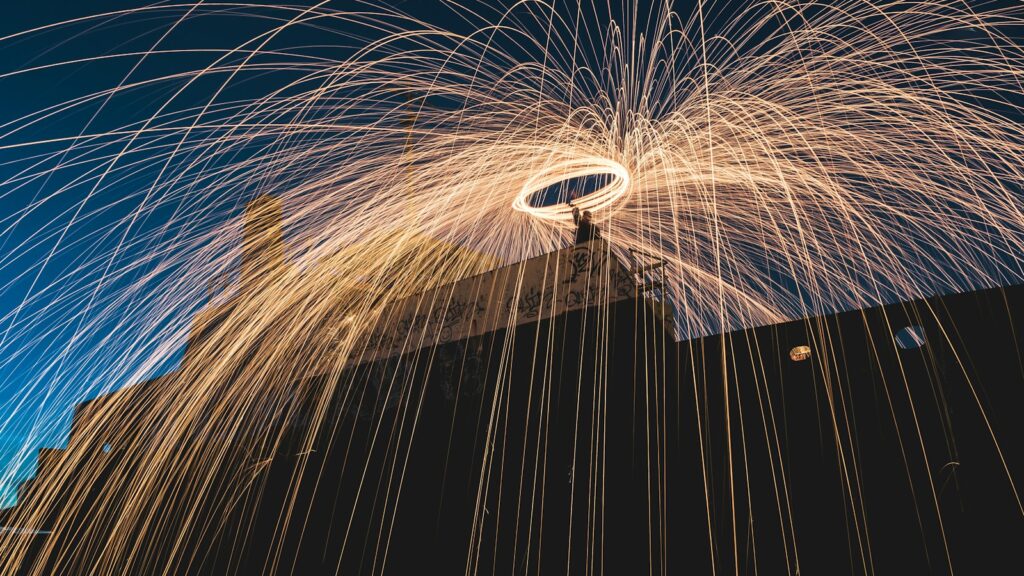 steel wool photography of man, Gender pay gap 2025