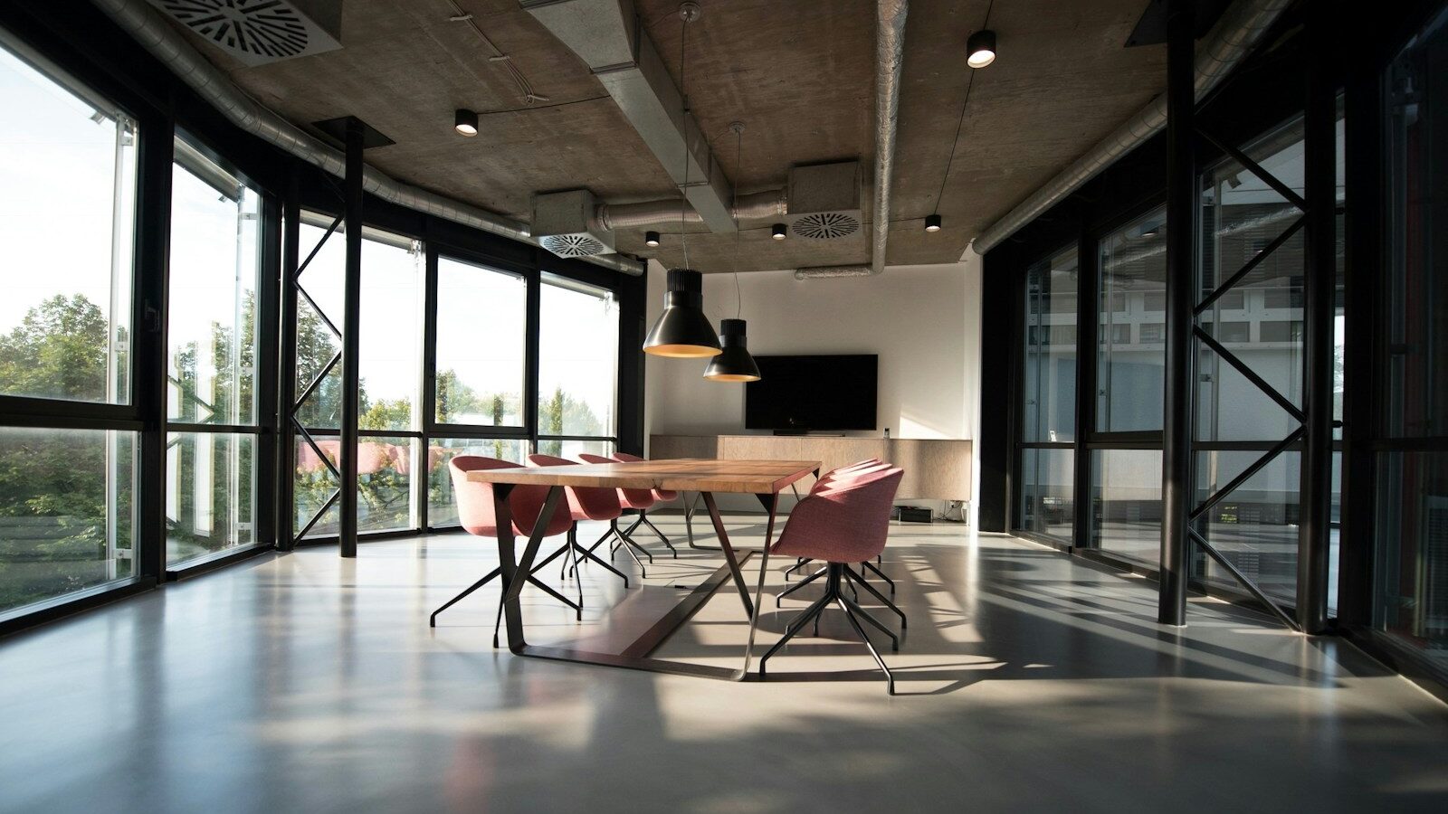 photo of dining table and chairs inside room, AI layoffs