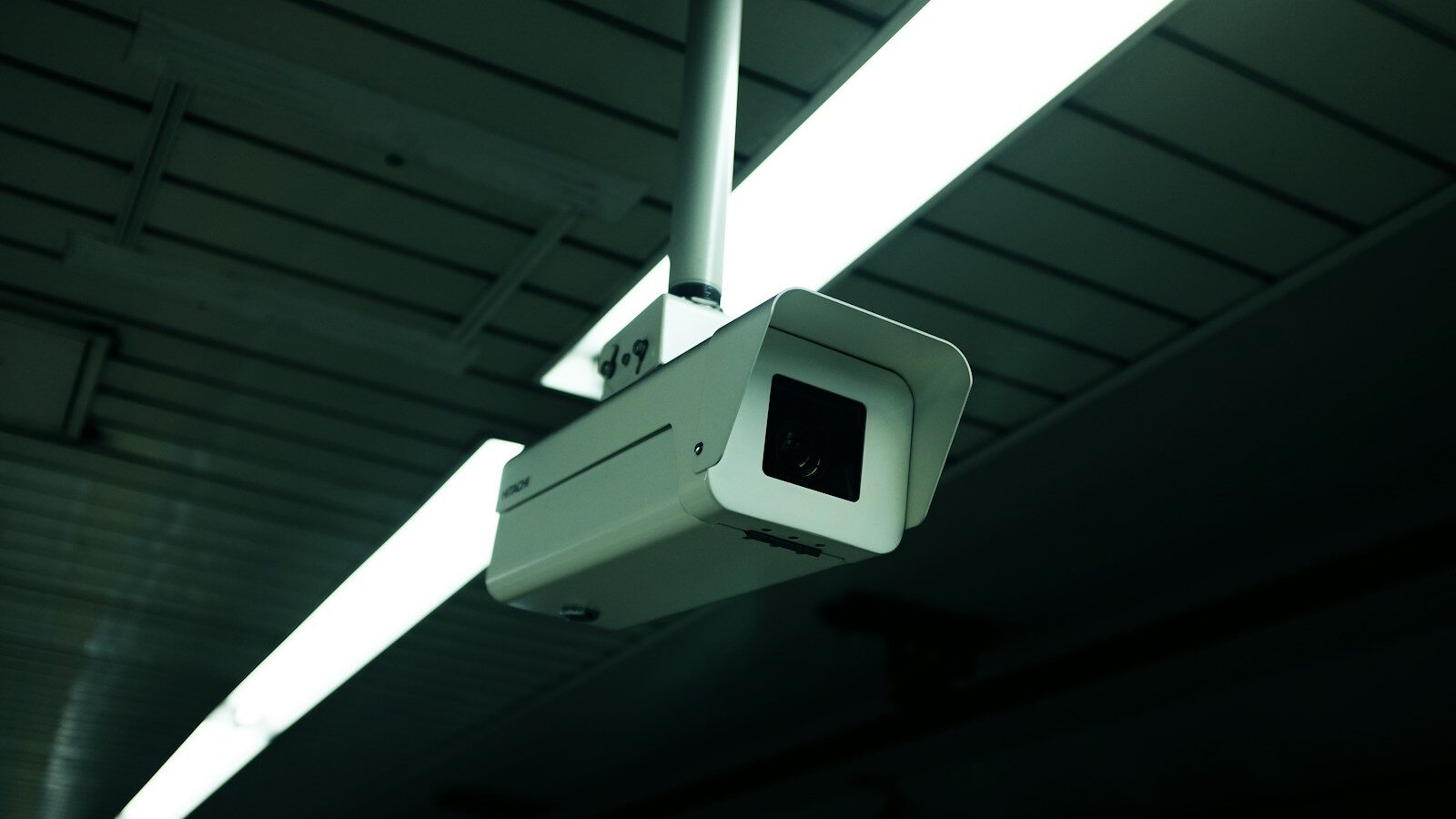 white security camera