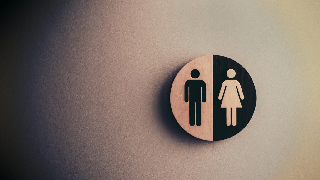 changing room signage