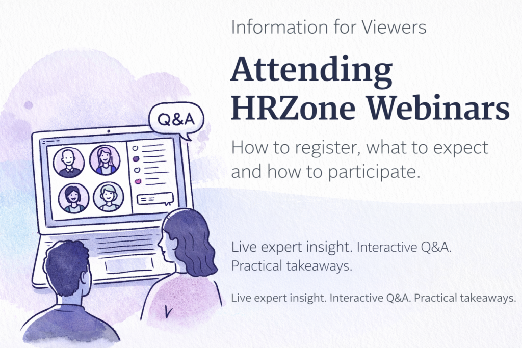 Attending HRZone Webinars