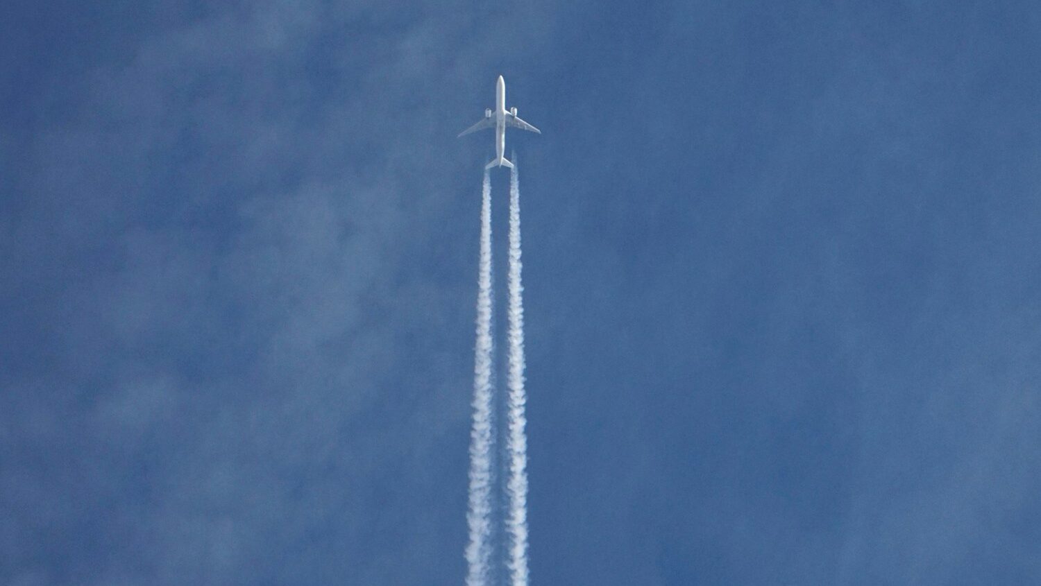 a plane flying in the sky
